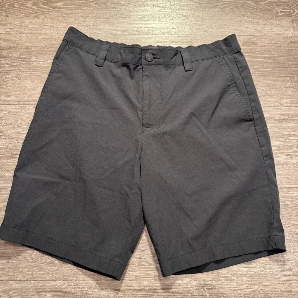 Banana Republic Shorts Mens 34 Black Performance Cotton Stretch Golf Outdoor 9